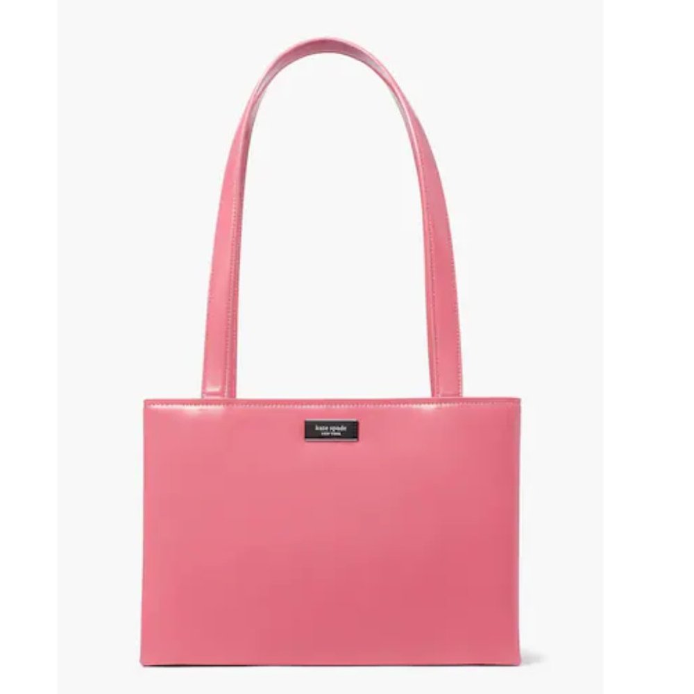 Kate Spade Medium Icon Spazzolato Leather bag in BARBIE Feather Pink!! - NWT